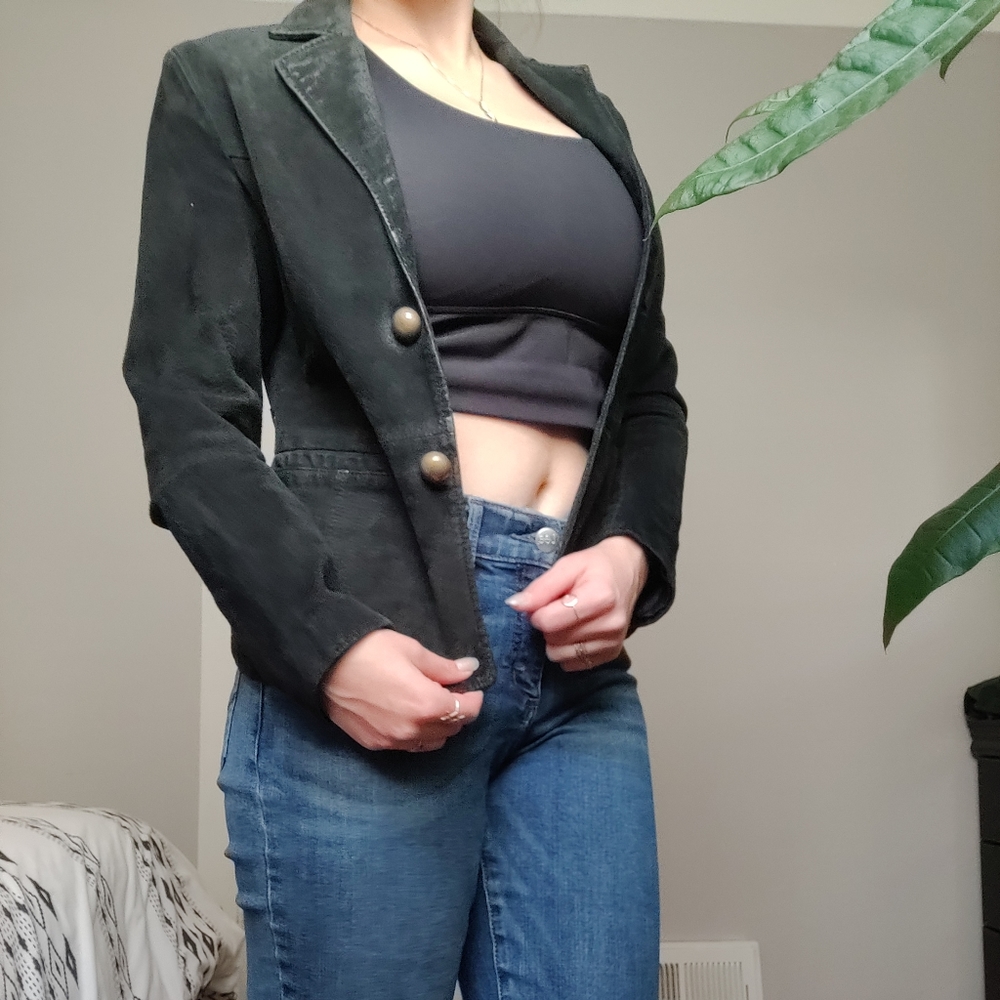 Genuine Leather Blazer/ Jacket